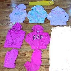 Bundle 10 PCS Toddler sweatsuit Sweatshirt Sweatpants 2 piece matching 4T